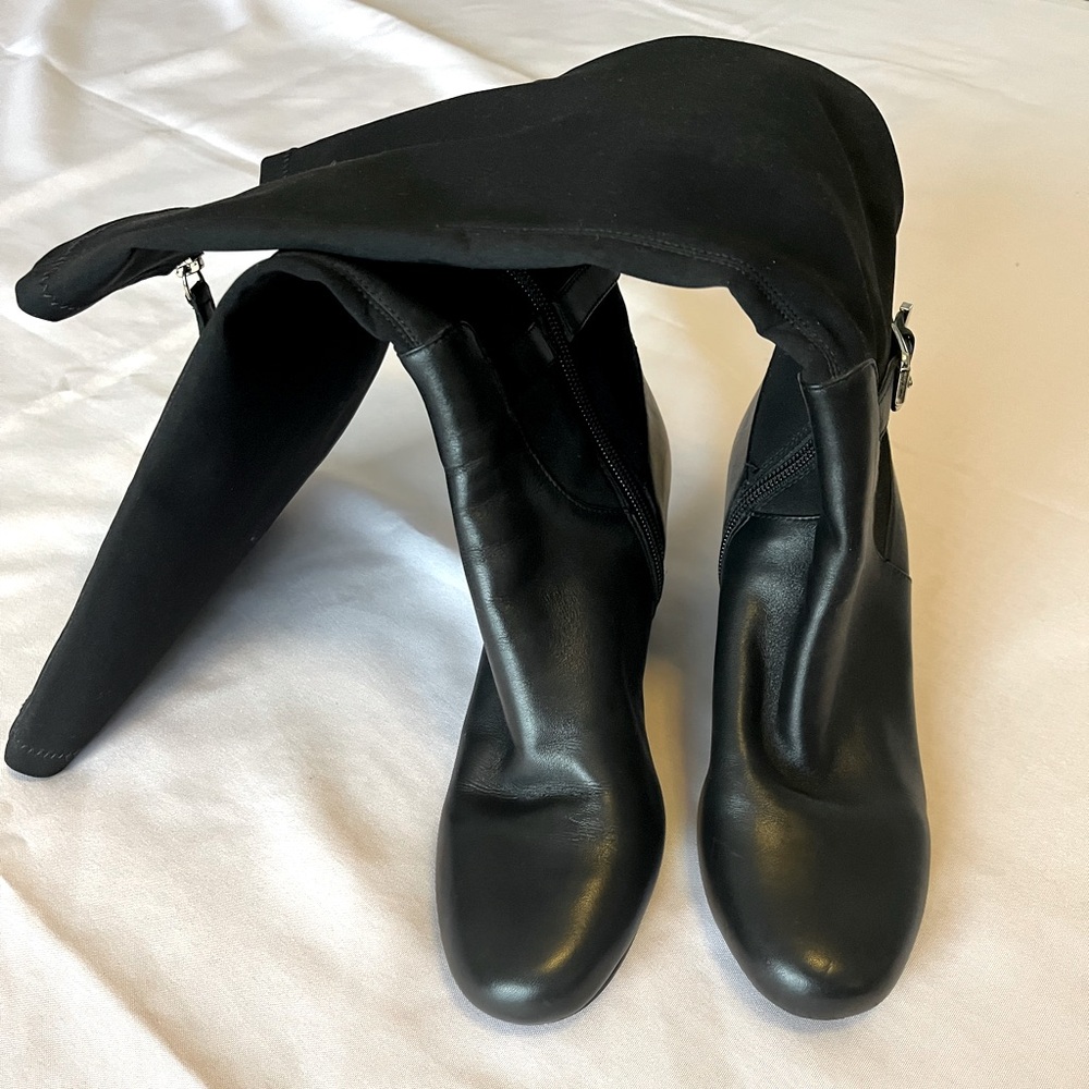 Isaac Mizrahi Live knee high boots, black - size 7